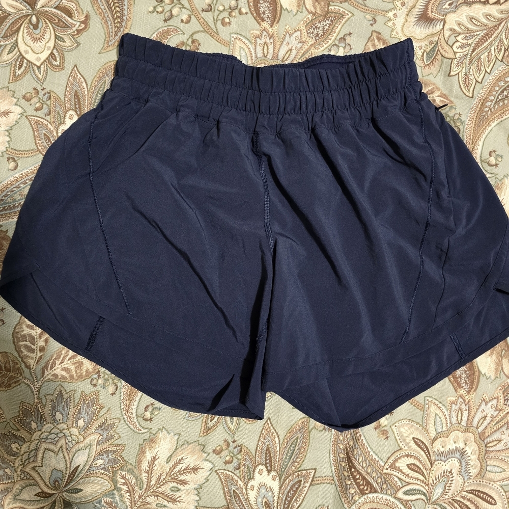 Lululemon Track That Navy Blue Shorts